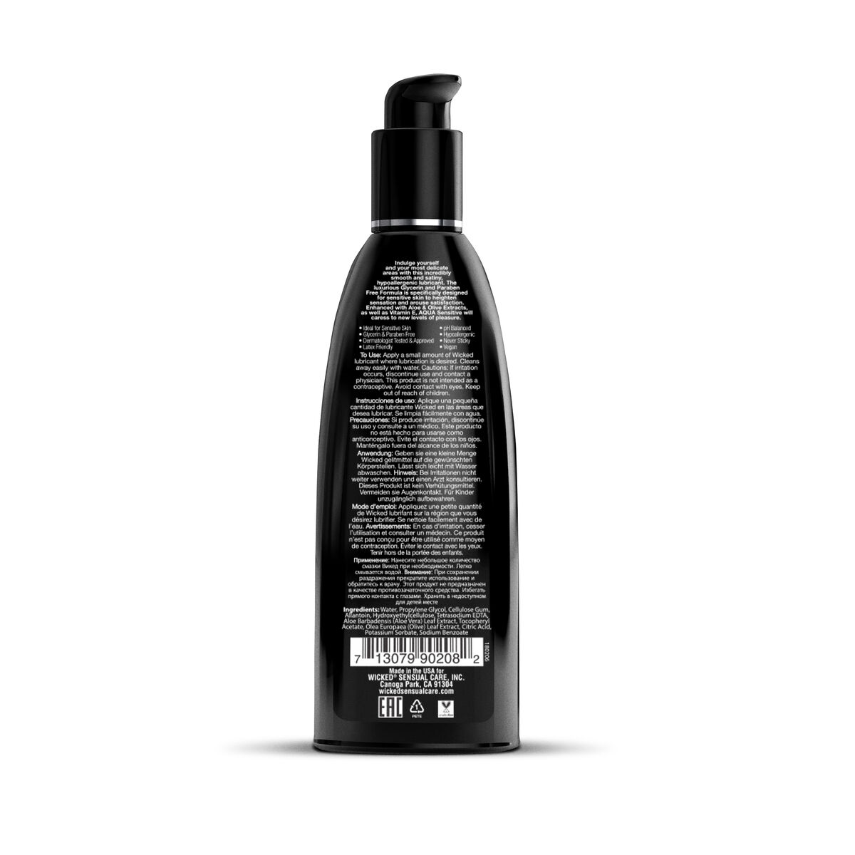 Лубрикант Wicked Sensual Care 240 ml 1 Части